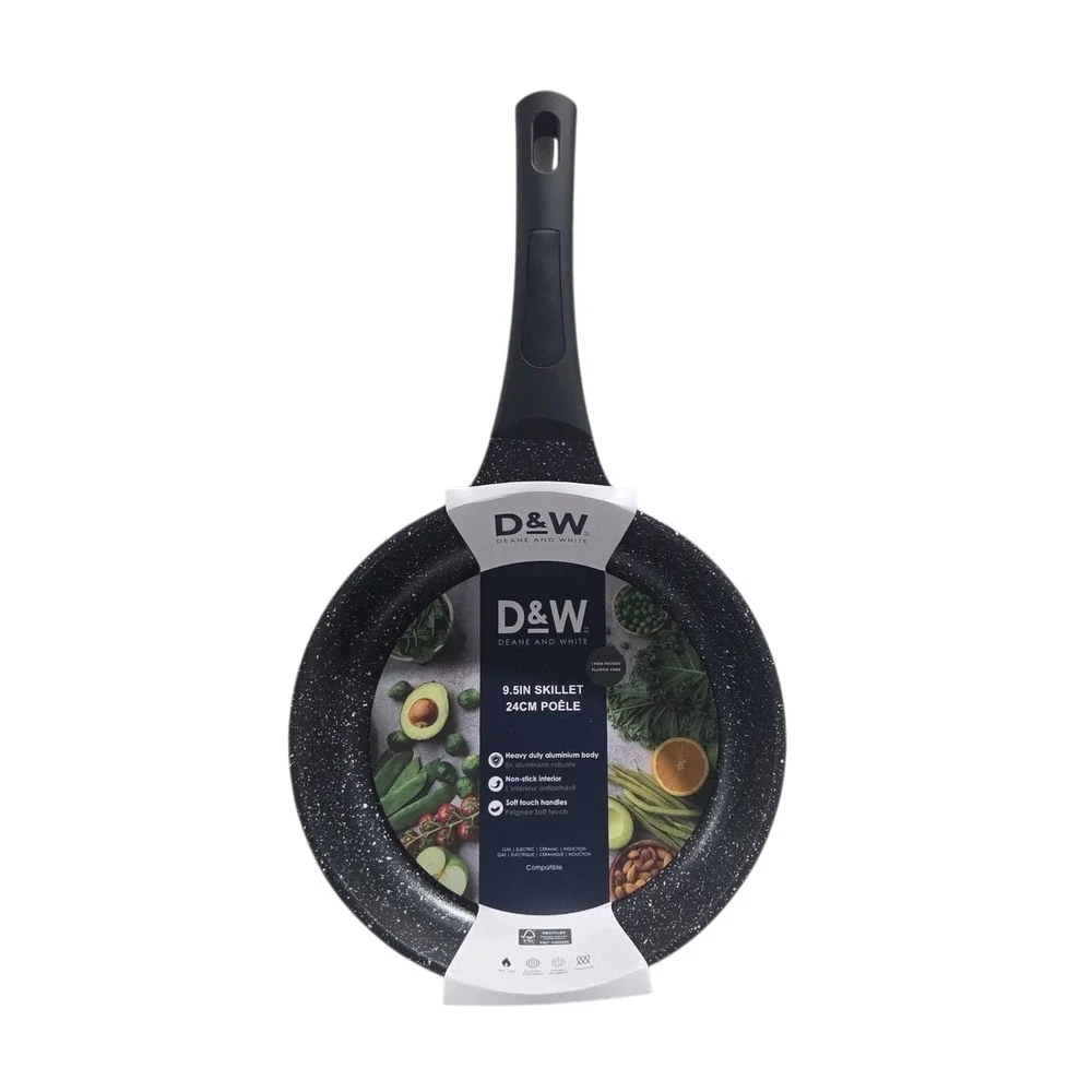 D&W‎ Deane And White Cookware 9.5in Frying Pan Skillet Nonstick Interior Black